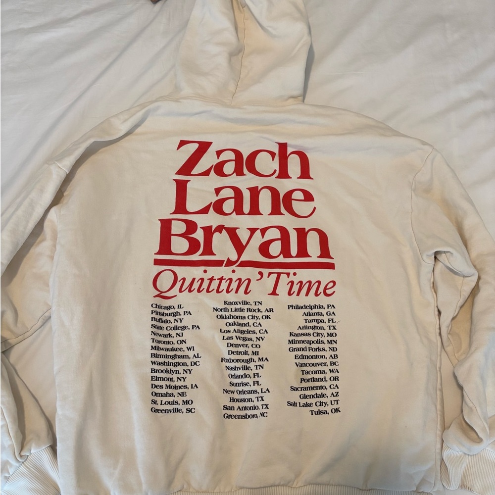 Zach Bryan oversized concert hoodie